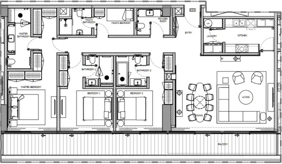 3 Bedroom Floor Plan